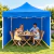 Gazebo Plegable Reforzado 2.9 X 2.9 Metros Impermeable Playa Azul