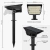 Estaca Reflector Solar 78 Led Exterior Iluminacion Jardin Pack X4 Negro - tienda online