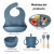 Set Bebe Vajilla Infantil Silicona Antideslizante X6 Piezas - comprar online