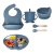 Set Bebe Vajilla Infantil Silicona Antideslizante X6 Piezas