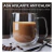 Taza Doble Vidrio 250 Ml Asa Café Té Capuchino Frío Calor X4 - comprar online