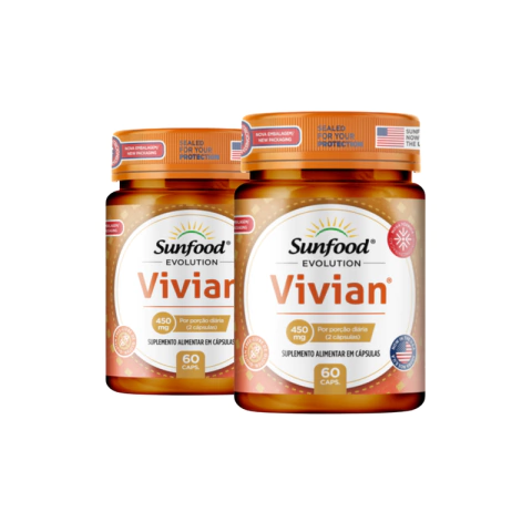 KIT 02 VIVIAN 450 MG 60 CAPSULAS - SUNFOOD EVOLUTION