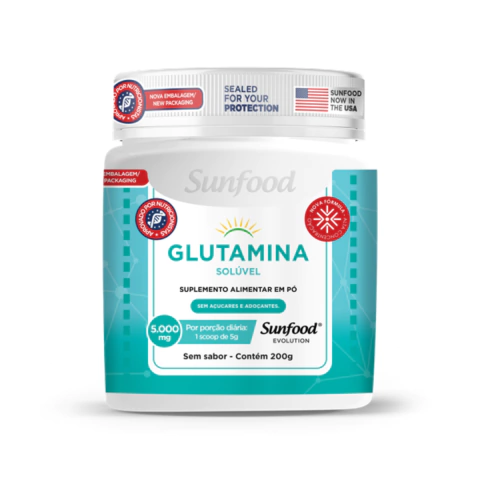 GLUTAMINA 5.000MG 200G SUNFOOD EVOLUTION