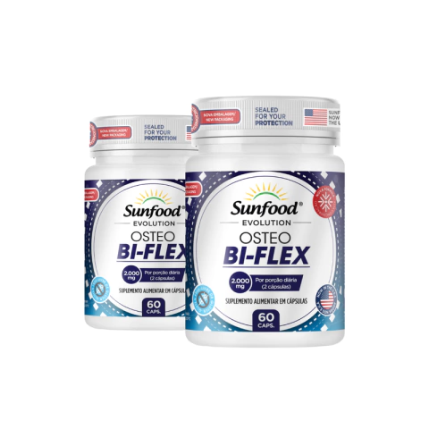 KIT 02 OSTEO BI-FLEX 2000MG 60 CAPSULAS - SUNFOOD EVOLUTION
