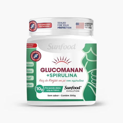 Glucoman + Spirulina 300g - SUNFOOD EVOLUTION