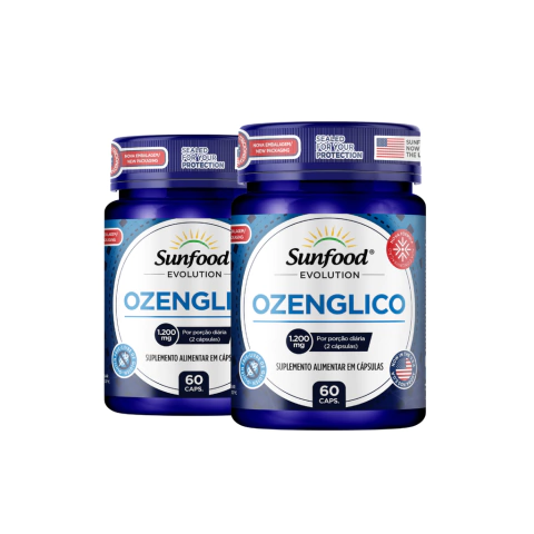 KIT 02 OZENGLICO 1.200MG 60 CAPSULAS - SUNFOOD EVOLUTION