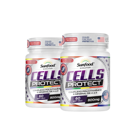 KIT 02 CELLS PROTECT 800MG 60 SOFTGELS - SUNFOOD EVOLUTION