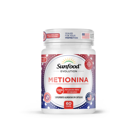 METIONINA 1.000MG 60 CAPSULAS SUNFOOD EVOLUTION