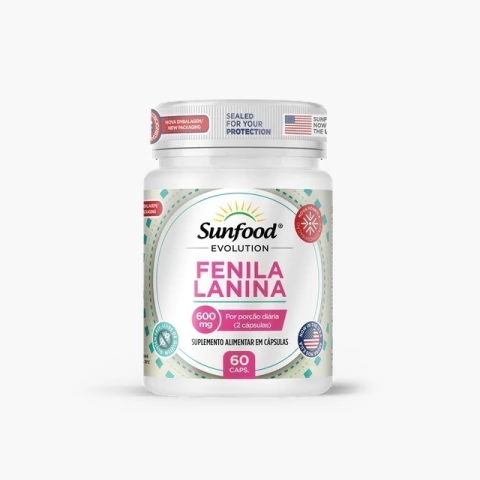 FENILANINA 600MG 60 CAPSULAS SUNFOOD EVOLUTION