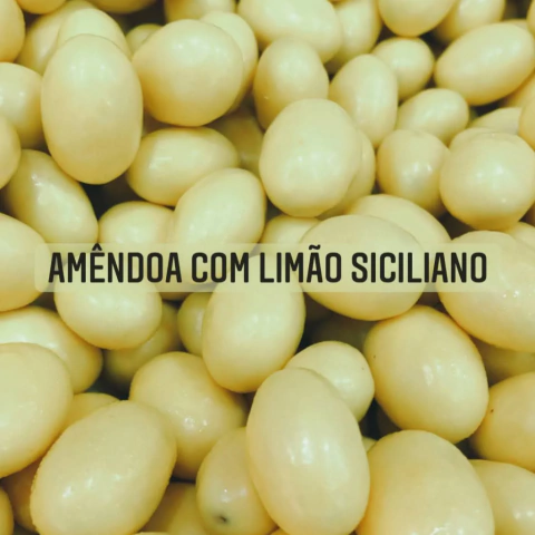 Dragee de amêndoa com limão siciliano 100g - comprar online