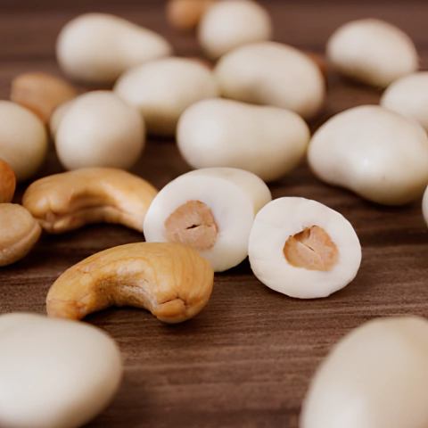 Dragee de caju com chocolate branco zero açúcar 100g - comprar online