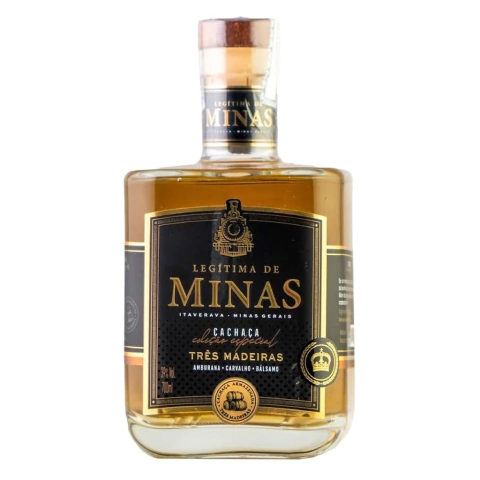 Cachaça Legitima de Minas 3 madeiras Edição Especial 700ml