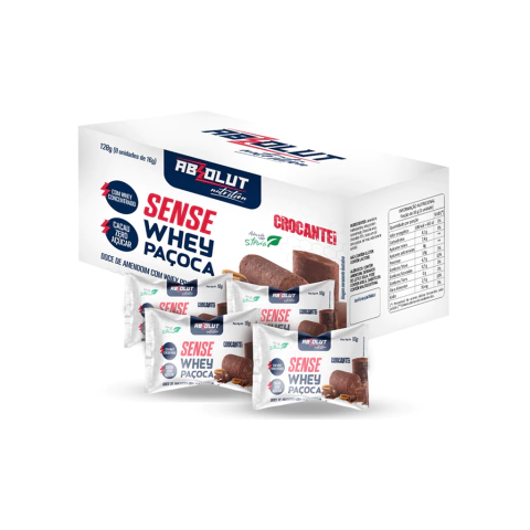 Paçoca com whey ABSOLUT 408g 24 unidades - comprar online