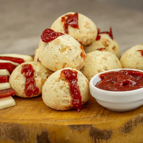 Pão de queijo tradicional com goiabada Ti Delso 1kg - comprar online