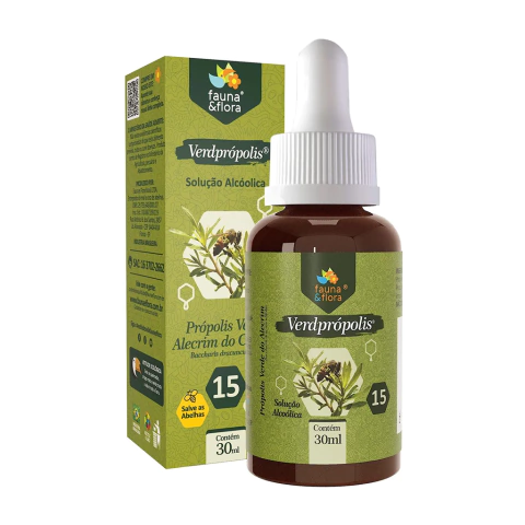 Própolis Verde Alecrim 15% com Álcool 30ml - comprar online
