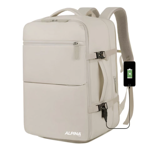 Mochila De Viaje Carry On Alpina 295 Porta Notebook 25 Litros Usb en internet