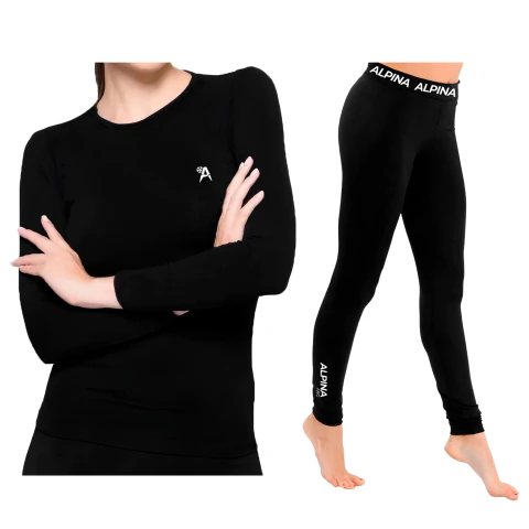 Conjunto Termico Completo Remera + Calza Frio Extremo Frizado Mujer Alpina