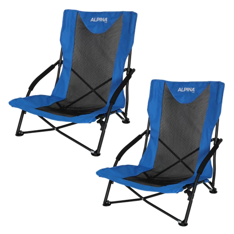 Kit X2 Sillas Bajas Camping Playa Plegables Alpina Fold 70 - comprar online