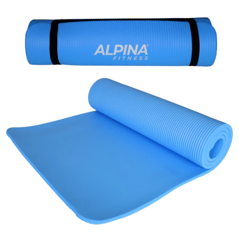 Mat Yoga 10 Mm Colchoneta Pilates NBR Bolso Alpina 183x61 Cm