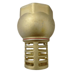 Válvula fundo de poço 4 polegadas em metal dourado com estrutura ventilada