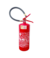Extintor de incêndio PQS ABC vermelho com capacidade de 4 kg e mangueira preta