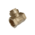 Válvula de retenção horizontal 3/4 polegadas em metal com acabamento dourado