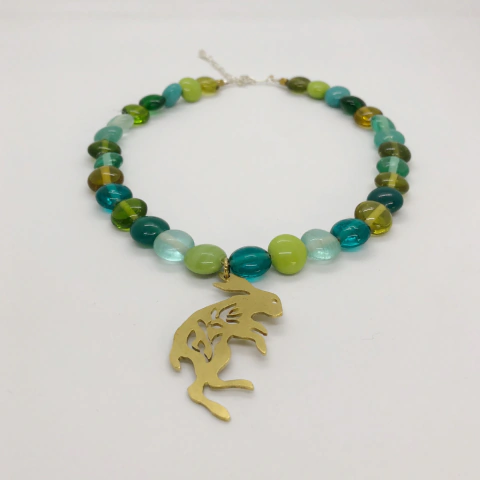 Colar Murano e Medalha #2