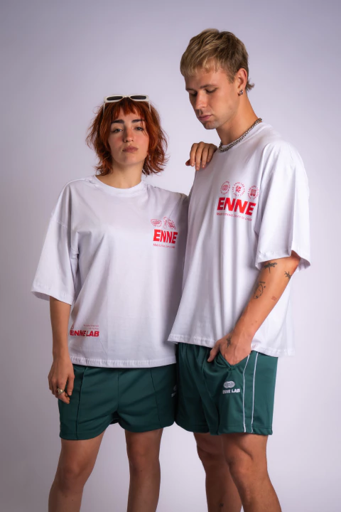 Remera Oversize Blanca Motion - comprar online