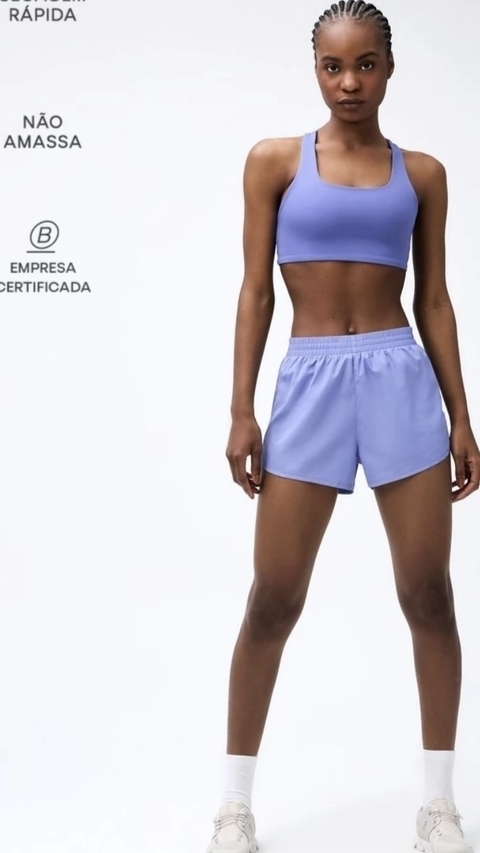 Short Esportivo Lilás - comprar online