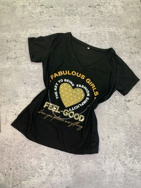 REMERA BORDADA "FABULUS GIRLS" (RBG001) - comprar online