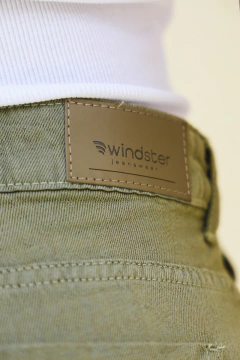 CALÇA RETA LINHO VERDE OLIVA ALFAIATARIA