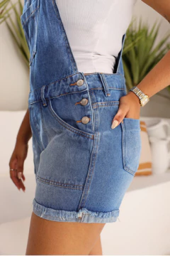 JARDINEIRA CURTA JEANS SHORTS - loja online