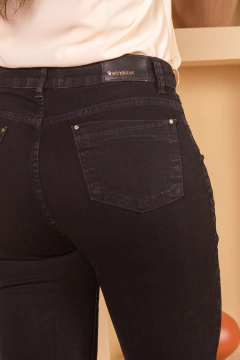 Imagem do CIGARRETE ZIPER BARRA JEANS PRETO