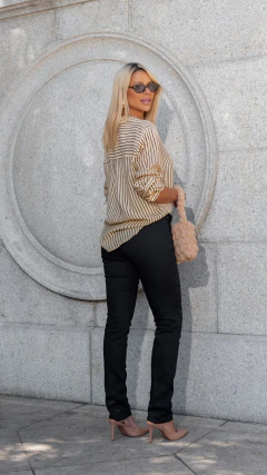 CAÇA SKINNY ALFAIATARIA SARJA PREMIUM