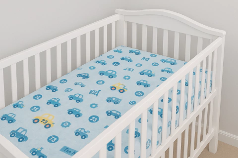 Jogo de Berço 3 peças (Lencol, Virol e Fronha) 100% algodão