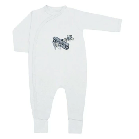 Macacão Estampa Aviador Fio Egípcio 100% Algodão, Tamanho P