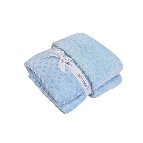 Cobertor Bubble em Microfibra com Sherpa 90 x 75 cm