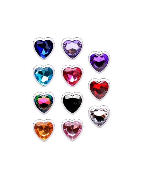 Plug Anal Médio em Metal Coração Cromado Vipmix - comprar online