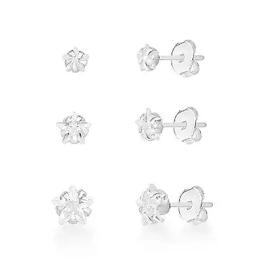 Trio Estrela Zircônia - comprar online