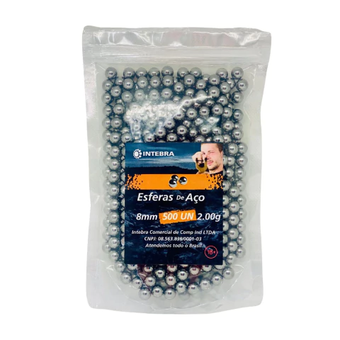 Munição Esfera Aço 8mm - 500 unidades - comprar online