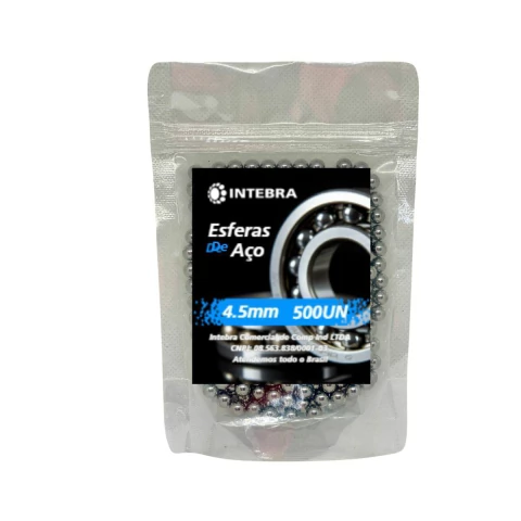 Esfera de aço cromo 4.5mm - 500 unidade - comprar online