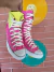 All Star pink e amarelo neon seminovo 38 - Saiu do Armário
