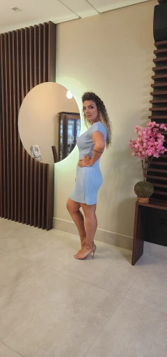 Vestido Tricot modal Leque - Telma Dantas Store