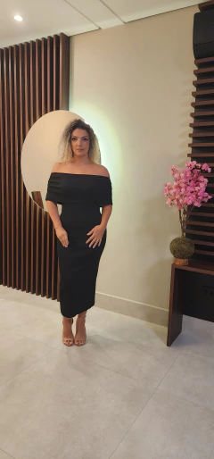 Vestido Ombro a Ombro Ingrid Preto - comprar online