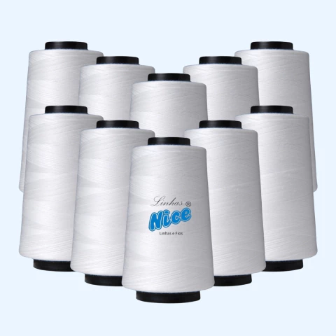 Kit 10 Linhas De Costura 5 Mil Jardas