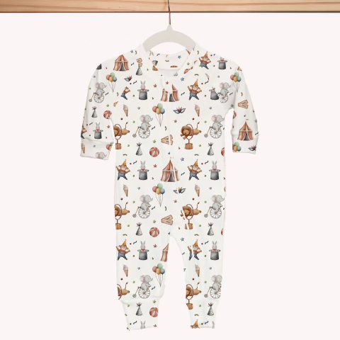 Macacão sem Pezinho Algodão Egípcio | Circo | Nuvem Cotton - comprar online