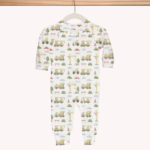 Macacão sem Pezinho Algodão Egípcio | Construção | Nuvem Cotton - comprar online