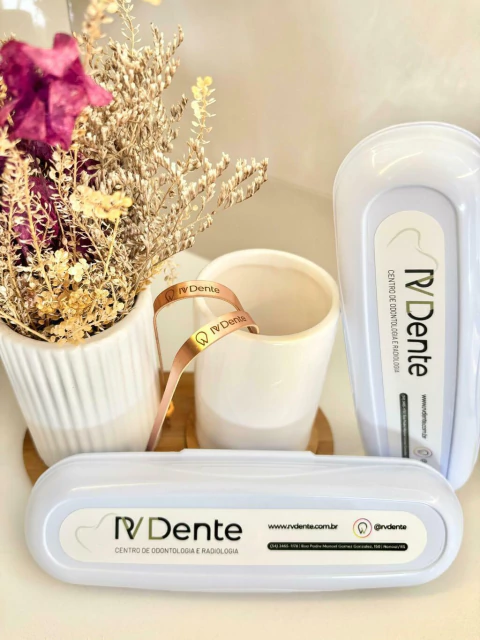 Kit Casal Organizado Raspador de Língua RV Dente