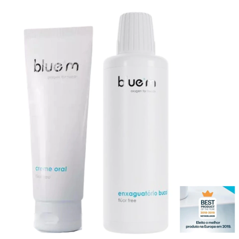 Kit Bluem Enxaguante 500ml + Creme Oral 75ml Bluem