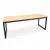 Escrivaninha Industrial 220x50x75Alt Metalon 40x40 - Pinus 30mm